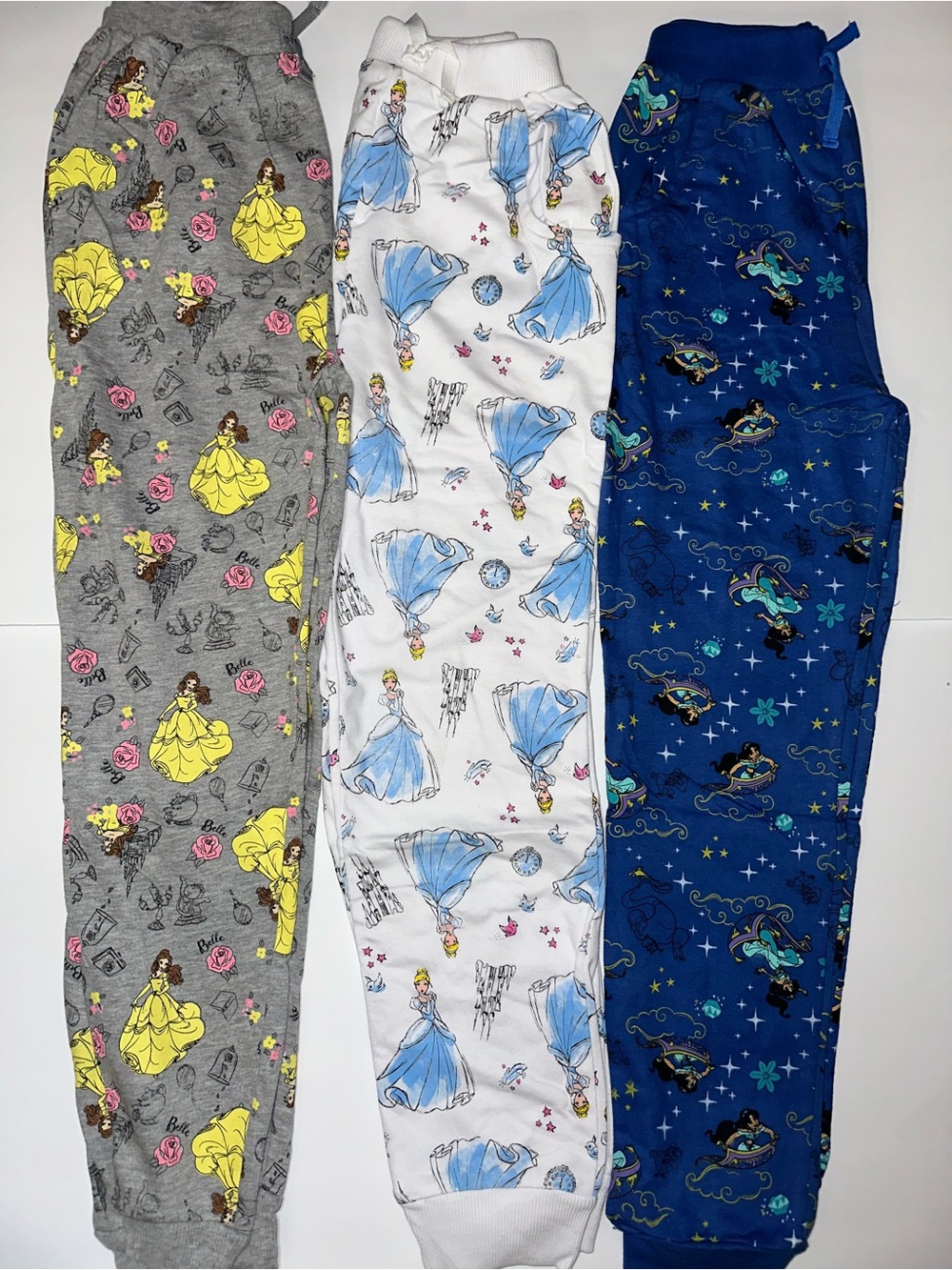 Disney Girls' Pajama Pants - Gray, White, Blue
